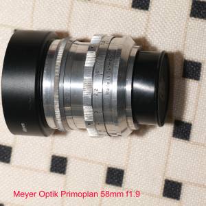 Meyer Optik Primoplan 58mm f1.9