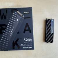 WD NVMe 500G SSD with heat sink