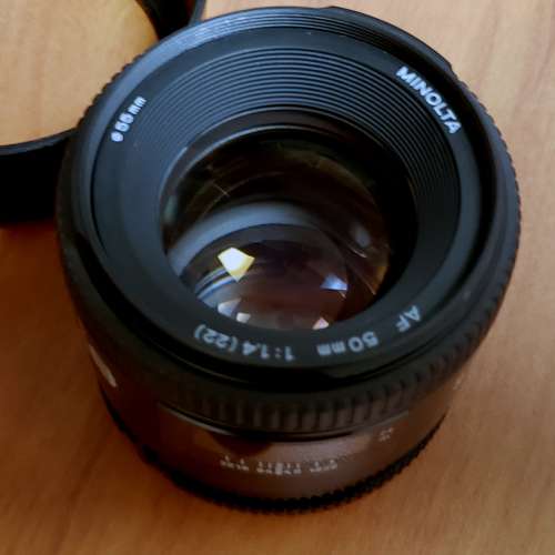 Minolta AF 50mm F1.4 RS A-mount lens