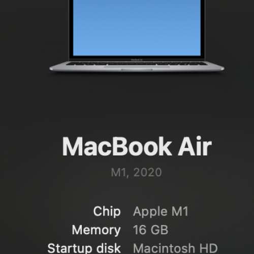 Macbook air m1 16gb ram 13" 512gb ssd