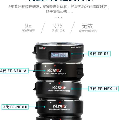 全新Viltrox EF-E5 for sony a1 a7 a9 a6400 a5100 a6300 a6000 nex 7