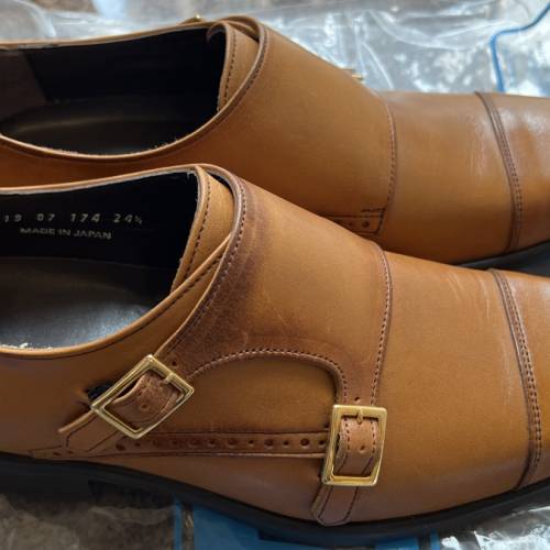 Perfect Suit FActory 100%全新日本製西裝啡色皮鞋