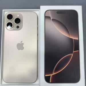 99%New iPhone 16 Pro Max 512GB 沙漠金色 Apple Care至2025-10-26 電池效能100% 香...