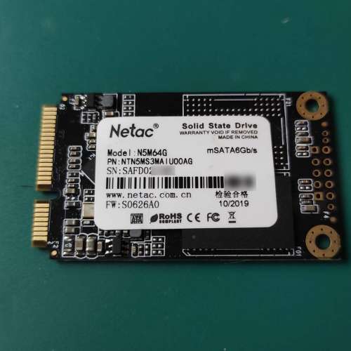64G mSATA SSD固態硬碟Hard Disk,寫入次數少有健康圖,HD,適合迷你電腦,notebook,ne...