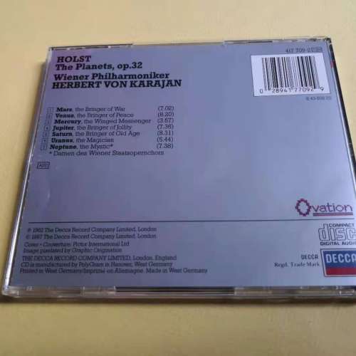 Holst THE PLANETS 西德銀圈版