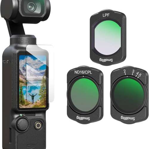 SmallRig VND, ND/CPL & LPF Filter Kit for DJI Osmo Pocket 3 (4776) 磁吸減光、...