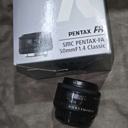 Pentax 50/1.4 FA SMC classic PK 有盒 99%new 賓得 50mm 50