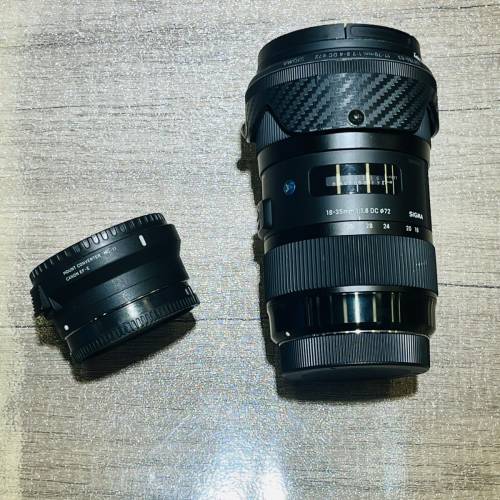 Sigma 18-35mm f1.8 dc art mc-11 canon mount to e mount