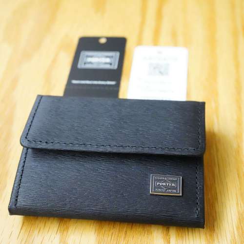 Porter Current Coin Case 052-02205 日本吉田 黑色壓紋牛皮 散紙包 散銀包 零錢包