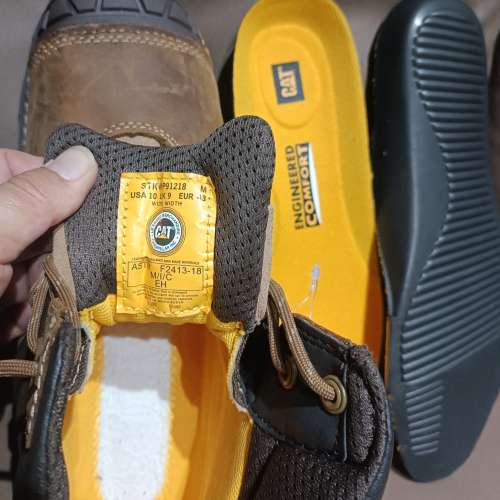 美國CAT啡色中筒安全靴(EUR43碼)