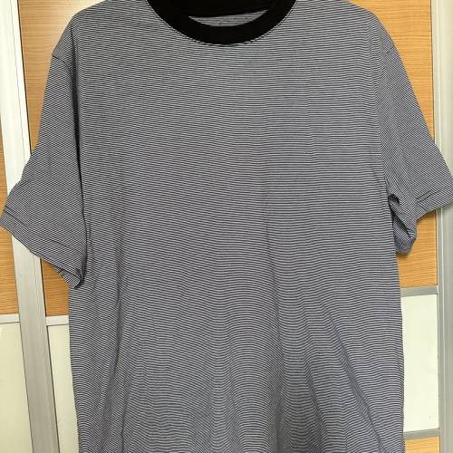 無印良品Muji黑色橫間Tee