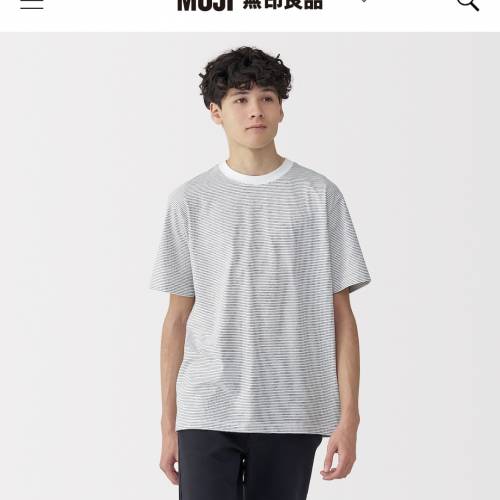 無印良品Muji間條tee