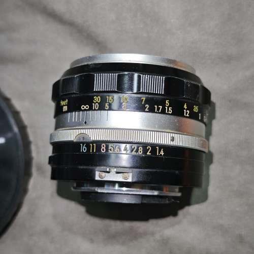 nikon 50/1.4 AUTO Nikkor S NAI 尼康 50mm F1.4 50 80% 鏡片有抹鏡痕跡 有少許霉印...