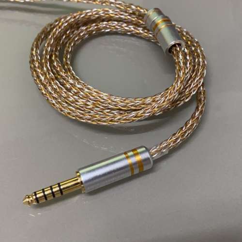 (音場闊，演唱會神器，極高規格):16絞金銀銅800芯(單晶銅+單晶銅鍍銀+單晶銅渡24K...