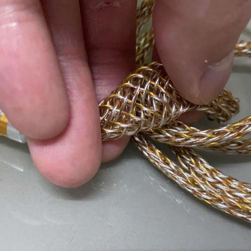 16絞金銀銅800芯(單晶銅+單晶銅鍍銀+單晶銅渡24K金)MMCX/0.78 2針-3.5/4.4頭