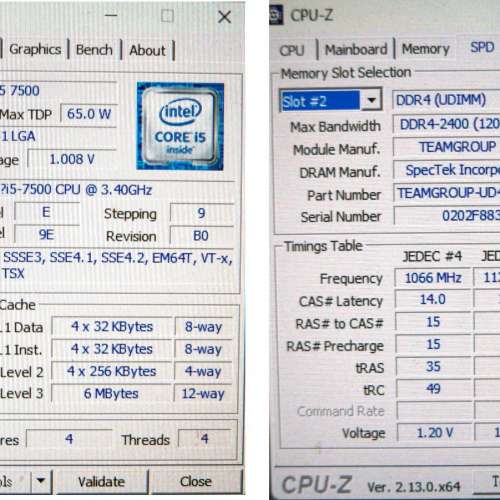 MSI B250M Pro-VDH 底板 + i5-7500 CPU + 16G RAM