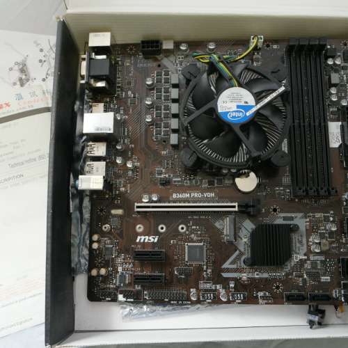 Intel i7 CoffeeLake 八核 35W 低耗電工程版 CPU + MSI B360M Pro-VDH 底板