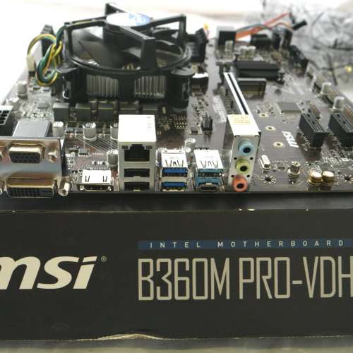 Intel i7 CoffeeLake 八核 35W 低耗電工程版 CPU + MSI B360M Pro-VDH 底板