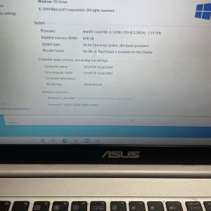 asus i5 5200 8G RAM 128SSD+500GB harddisk