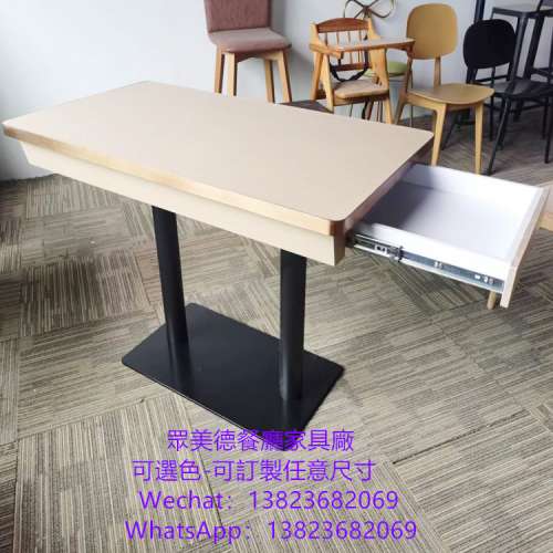 防火膠板可以選擇唔同顏色,深圳工廠有部份樣板看,尺寸可以改,防火膠板餐桌訂製廠商...