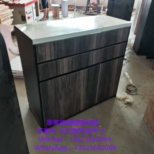 廣東餐廳櫃子源頭工廠,眾美德餐飲家具櫃子製作加工廠,防火膠板大理石檯面碗碟櫃訂做...