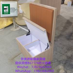 茶餐廳卡位梳化訂造,防火阻燃卡位梳化,儲物櫃沙發訂製,茶餐料理店卡位沙發座椅訂造,...