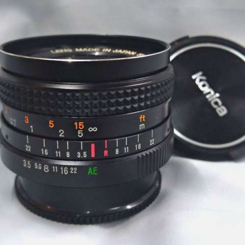 日本 KONICA HEXANON 28mm f3.5( AR mount ) 99% new 包(原裝底+面蓋) 不是Hexar