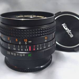 日本 KONICA HEXANON 28mm f3.5( AR mount ) 99% new 包(原裝底+面蓋) 不是Hexar