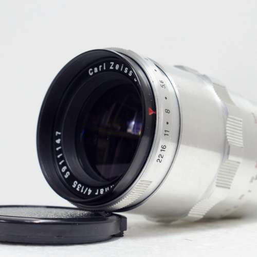 早期白銀 Carl Zeiss Jena 1Q Sonnar 135mm f4 (非常新淨)