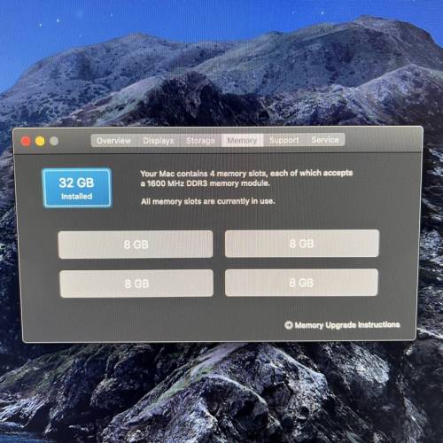 iMac 27&rsquo; 2013 Late 2K - i7 +32gb ram