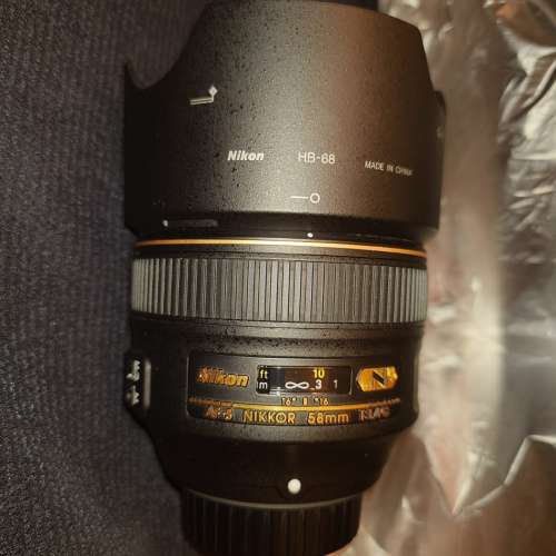 Nikon AFS 58mm f1.4G Nano