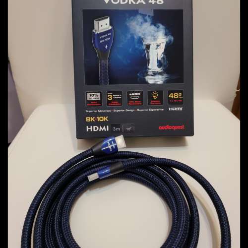 出售: AUDIOQUEST 線聖 Vodka 48 HDMI線 3m