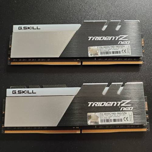 G.Skill Trident Z Neo RGB 16gb 3600mhz cl16  b-die ddr4 ram 8gb x2