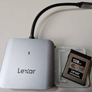Lexar Professional 128GB CFExpress Type B 1750x 連讀卡器