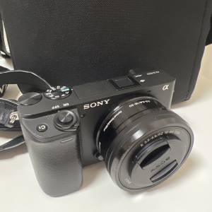 Sony A6400 + 包鏡頭16mm-50mm + 相機袋+兩粒原廠電