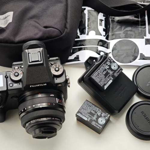 90%新 Fujifilm GFX 50s 連 GF 50mm F3.5 R LM WR 鏡頭 GFX50s GF50 f/3.5 跟兩粒原...