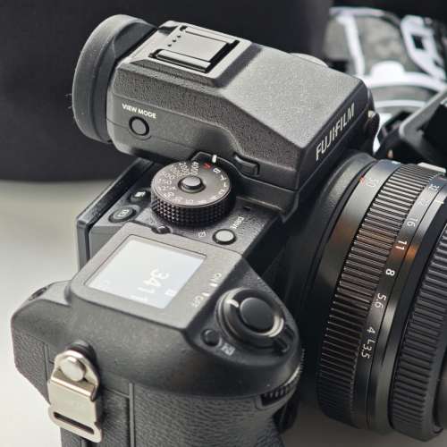 90%新 Fujifilm GFX 50s 連 GF 50mm F3.5 R LM WR 鏡頭 GFX50s GF50 f/3.5 跟兩粒原...