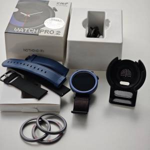 85%新 CMF by Nothing Watch Pro 2 行貨保養至2025年8月 深藍色皮錶帶款 智能手錶 ...