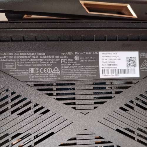 Asus RT-AC88U Wireless AC3100 Dual-Band WiFi5 Gigabit Routerr 85% New