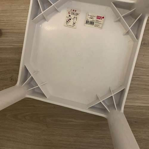 兩件白色 方凳（正方形 10”x10” 高17”）