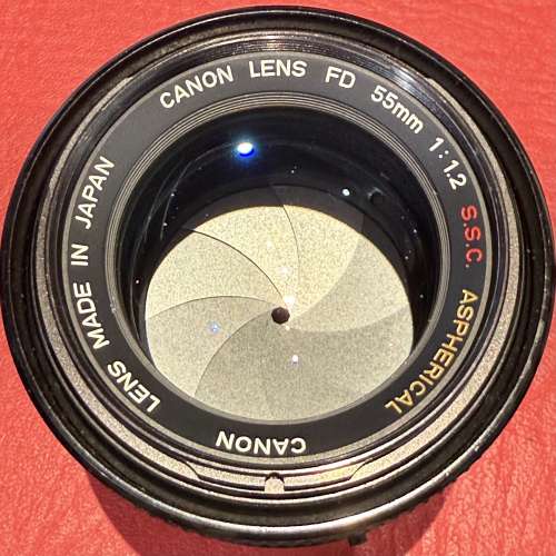 Canon FD 55mm F1.2 S.S.C. Aspherical Lens