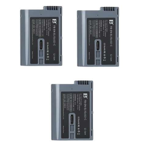FB灃標 EN-EL15C Type Lithium-Ion Battery Pack with USB-C Charging Port  (2400...
