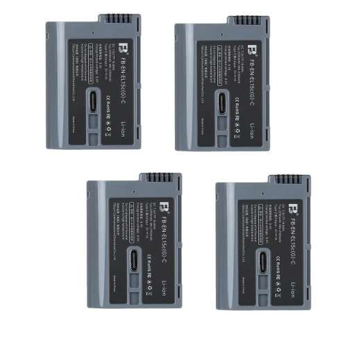 FB灃標 EN-EL15C Type Lithium-Ion Battery Pack with USB-C Charging Port  (2400...