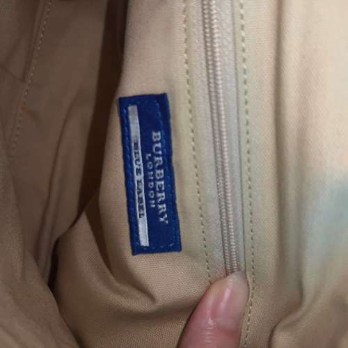 英國 BURBERRY LONDON BLUELABEL 日本製 正品 紅白色單肩袋 01227