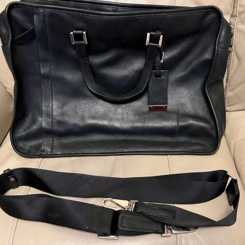 Agnes b 真皮 2WAY BRIEFCASE