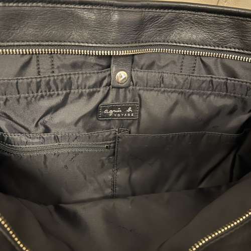 Agnes b 真皮 2WAY BRIEFCASE