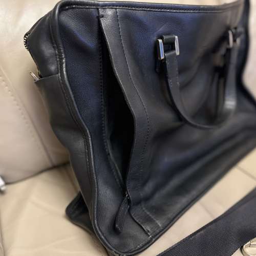 Agnes b 真皮 2WAY BRIEFCASE