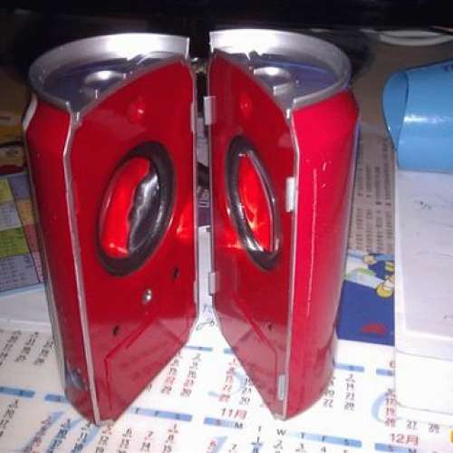 可樂音箱喇叭,用usb供電,可用台式機或手提電腦