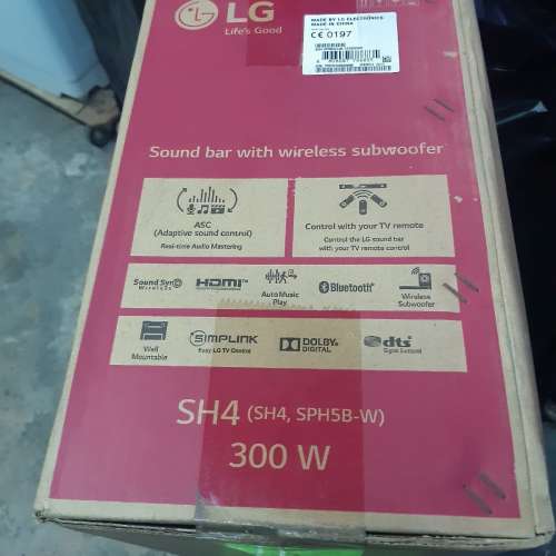 全新未開封 L G 2.1聲道條裝音箱