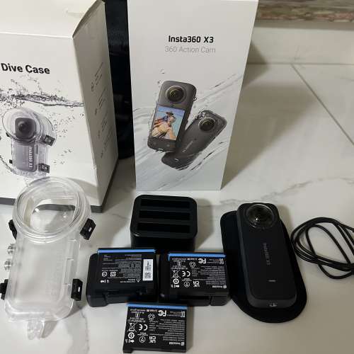 Insta360 X3 全景相機連全隱形潛水殼